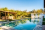 Pool with pool bar, toilets and changing room